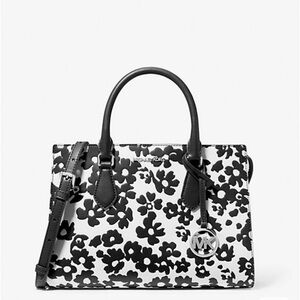 Michael Kors Medium Sheila with Black flowers
